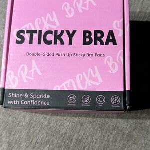 Sticky Bra Double-Sided Push Up Sticky Bra Pads - Pink LARGE